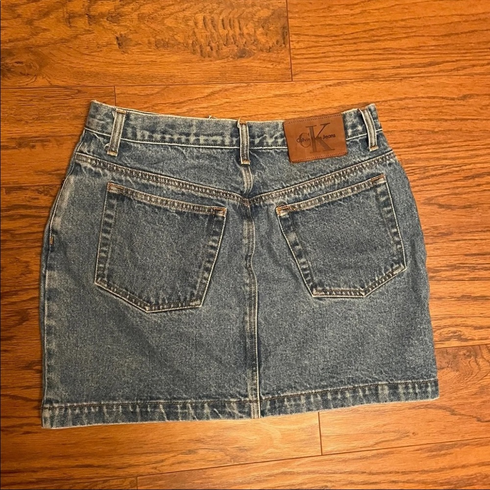 Vintage 90's Calvin Klein Jeans Denim Skirt